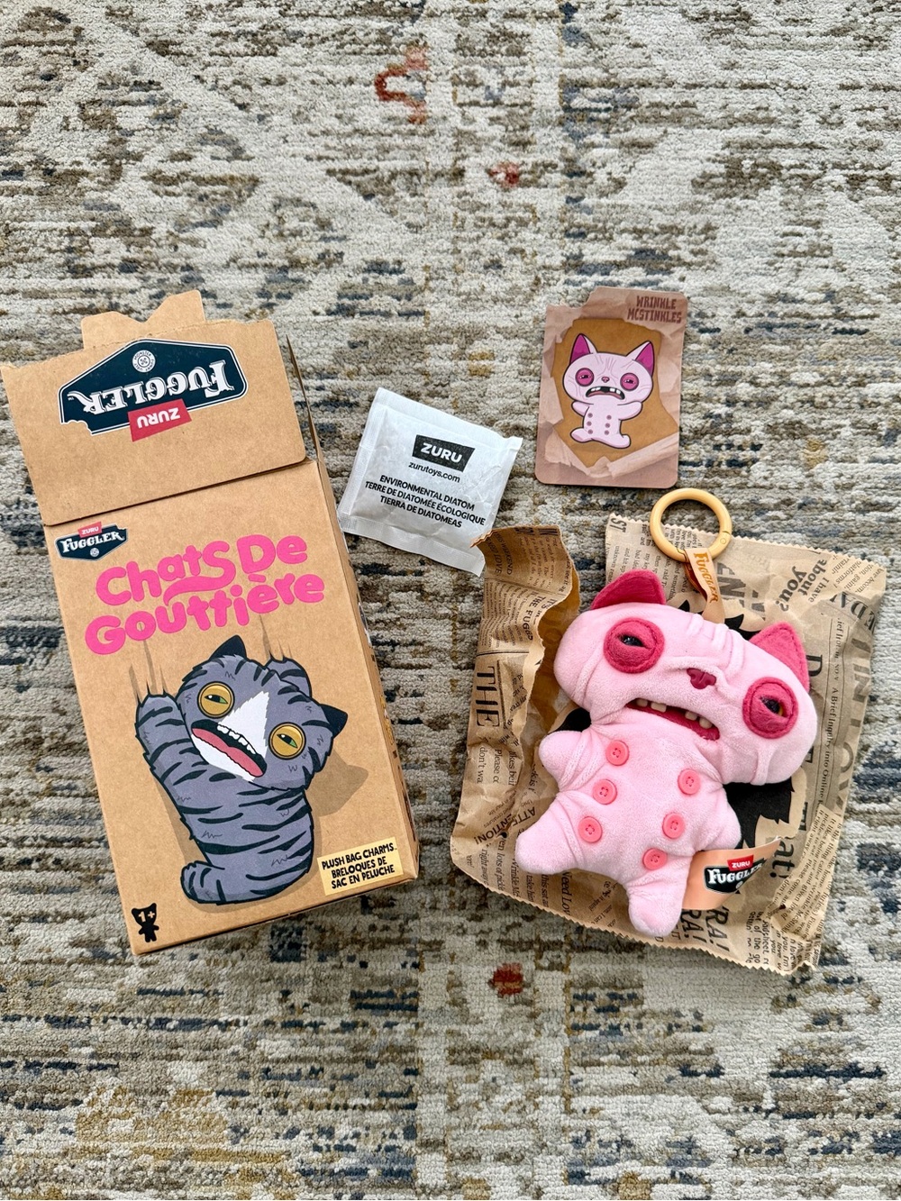 Fuggler Wrinkle Mcstinkles Plush Keychain